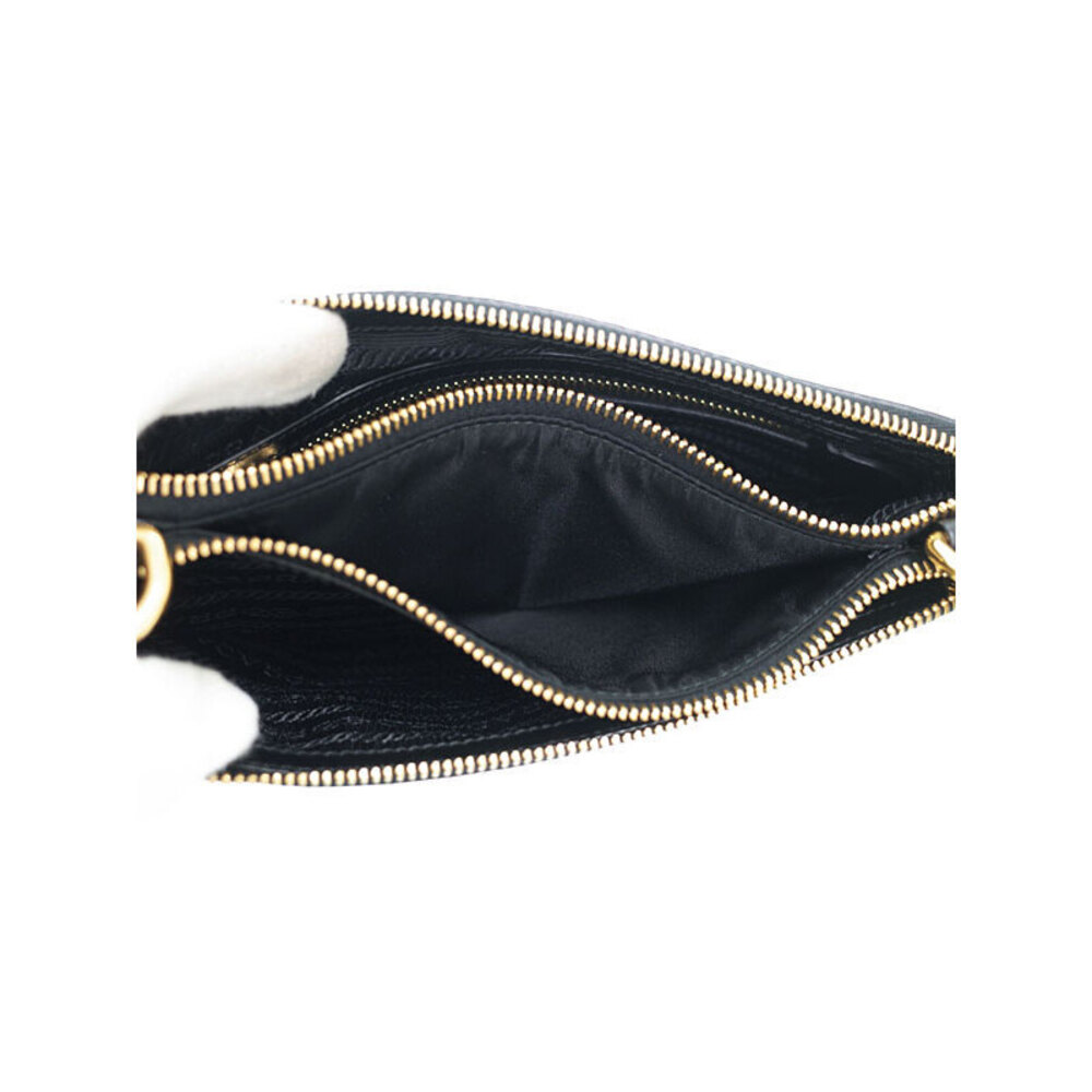 Prada saffiano Black Tessuto leather Crossbody messenger bag - Picture 3 of 9